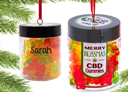 personalized personalized merry blissmas cbd gummies christmas ornament – Christmas ornament, holiday tree decoration or gift