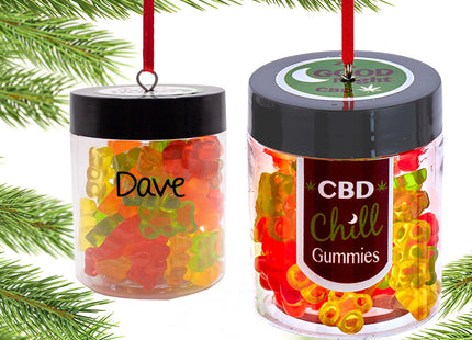 custom personalized cbd gummies christmas ornament – Christmas ornament, holiday tree decoration or gift