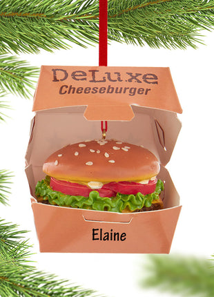 Deluxe Cheeseburger Ornament  by KURT ADLER Ornament