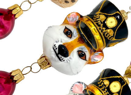 KRG Animal Generals Polish Glass Christmas Garland