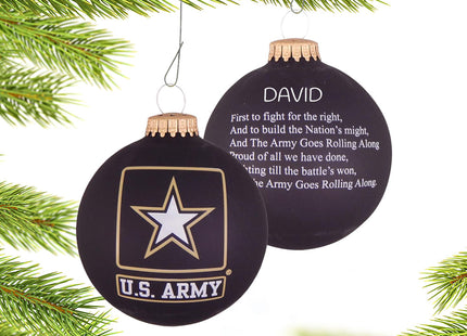 holiday personalized army american pride christmas ornament – Christmas ornament, holiday tree decoration or gift