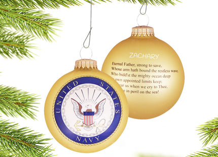 personalized personalized navy american pride christmas ornament – Christmas ornament, holiday tree decoration or gift