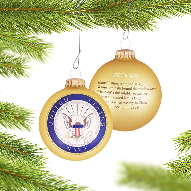 Navy American Pride Ornament