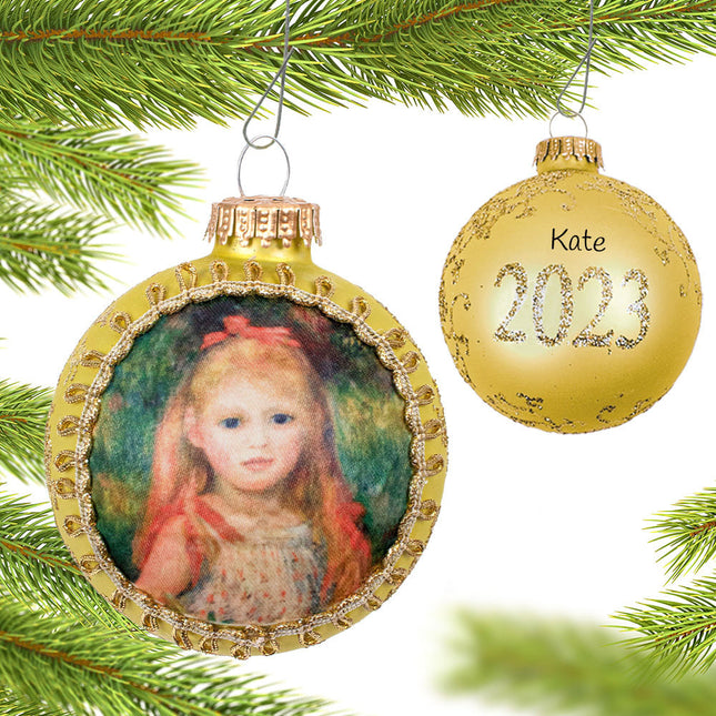 Dated Dated Masters on Silk (Little Gleaner Renoir) Ornament