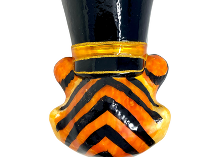 KRG Bengal Tiger Head Polish Glass Ornament