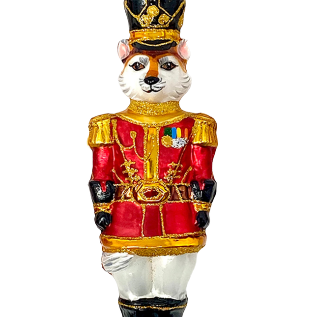 KRG Fox Polish Glass Ornament