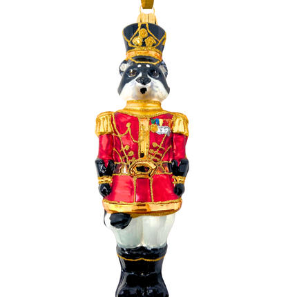 KRG Raccoon Polish Glass Ornament