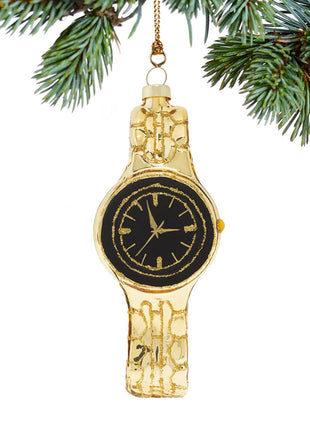 Gold wristwatch Ornament  by KAT + ANNIE Ornament