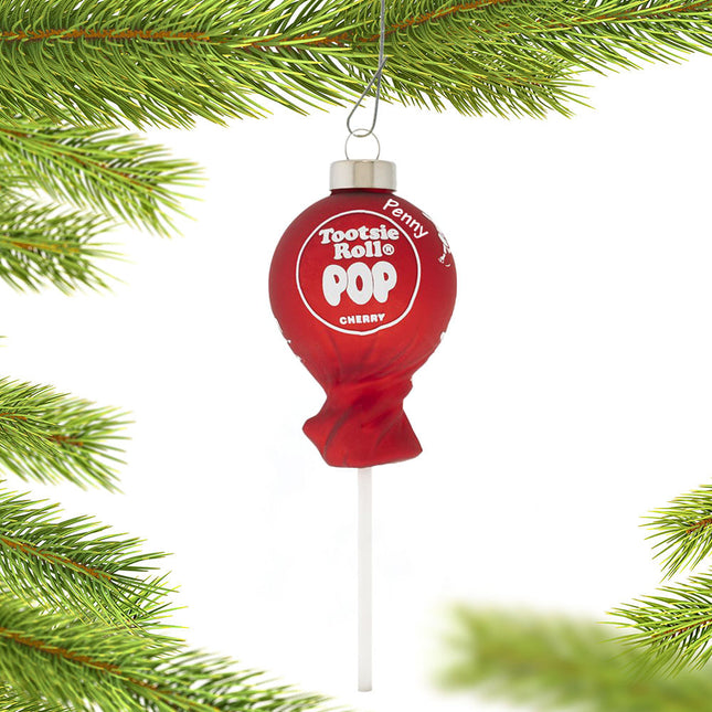 holiday personalized cherry tootsie roll pop christmas ornament – Christmas ornament, holiday tree decoration or gift