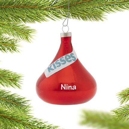 custom personalized hersheys kisses christmas ornament – Christmas ornament, holiday tree decoration or gift