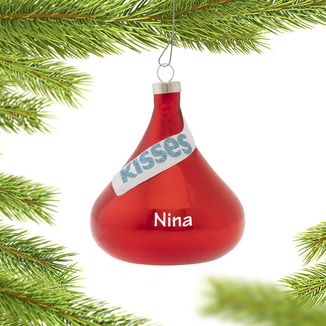 custom personalized hersheys kisses christmas ornament – Christmas ornament, holiday tree decoration or gift