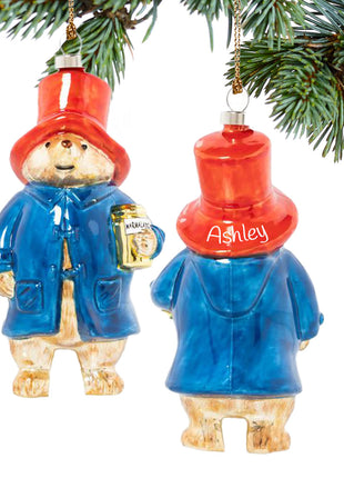 Glass Paddington Bear Ornament  by KAT + ANNIE Ornament