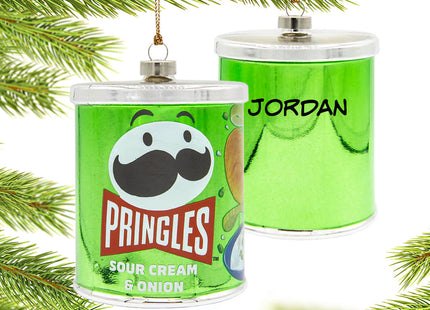 custom personalized sour cream & onion pringles christmas ornament – Christmas ornament, holiday tree decoration or gift