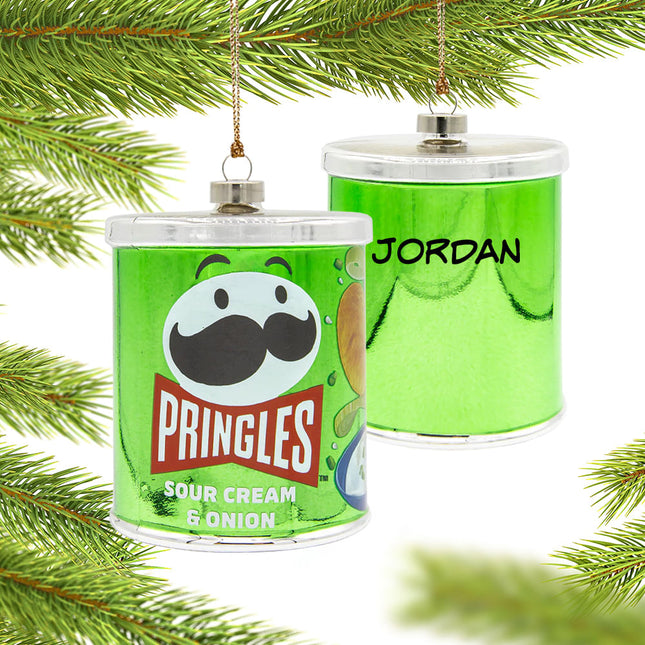 custom personalized sour cream & onion pringles christmas ornament – Christmas ornament, holiday tree decoration or gift