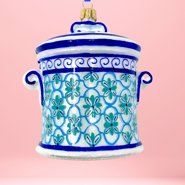 LaGuardia Cookie Jar Polish Glass Ornament