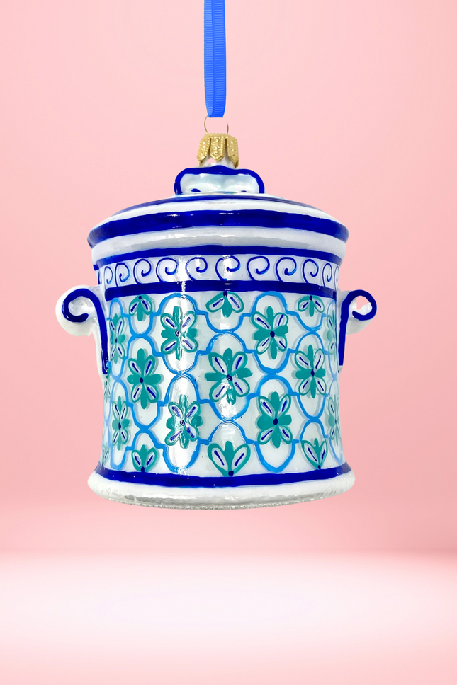 LaGuardia Cookie Jar Polish Glass Ornament