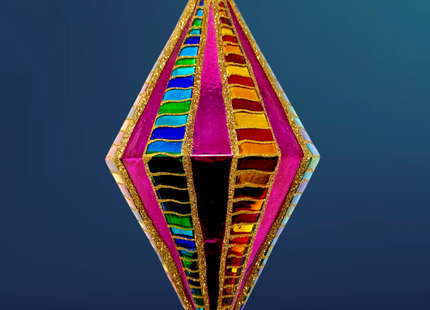 Large High Better Diamond Glass Bauble