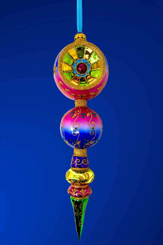 Las Vegas Drop Glass Ornament