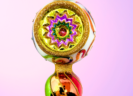 Light Dance Demure Polish Glass Ornament