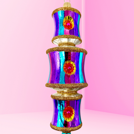 Light Show Dazzler Glass Ornament