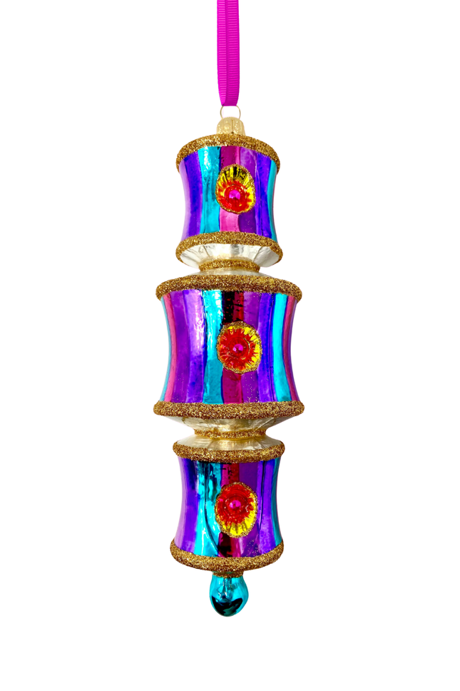 Light Show Dazzler Glass Ornament