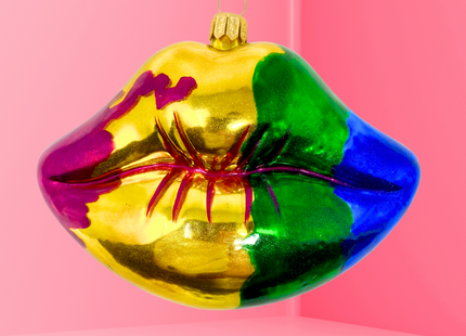 Lips of Love Polish Glass Ornament