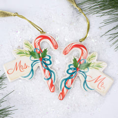 holiday lenox mr & mrs ornament set of 2 christmas ornament – Christmas ornament, holiday tree decoration or gift