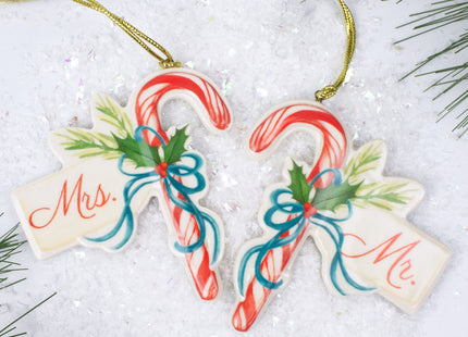 holiday lenox mr & mrs ornament set of 2 christmas ornament – Christmas ornament, holiday tree decoration or gift