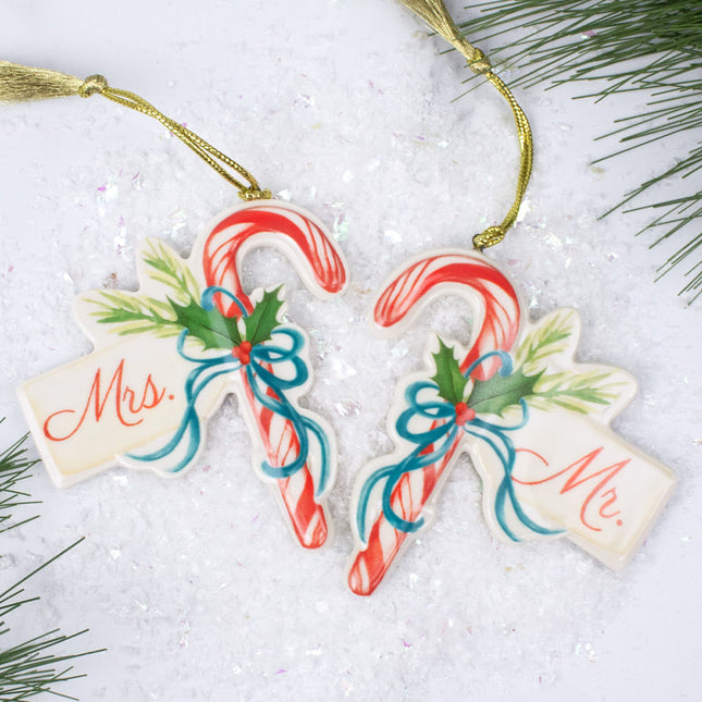 holiday lenox mr & mrs ornament set of 2 christmas ornament – Christmas ornament, holiday tree decoration or gift