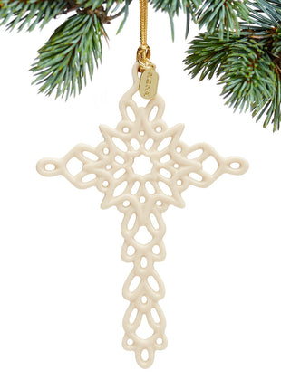 Lenox 2024 Dated Snow Fantasies Cross Ornament  by LENOX Ornament
