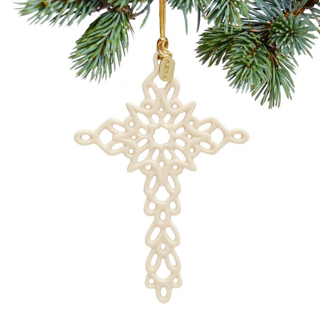 decorative lenox 2024 dated snow fantasies cross christmas ornament – Christmas ornament, holiday tree decoration or gift