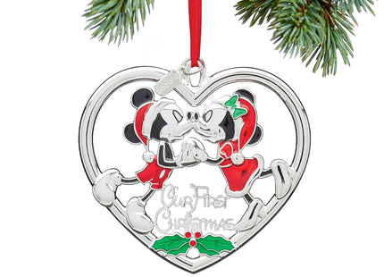personalized lenox 2024 dated our first christmas minnie and mickey christmas ornament – Christmas ornament, holiday tree dec