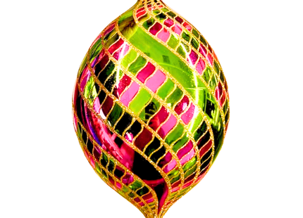 Luck Is A Lady Spinner Glass Ornament