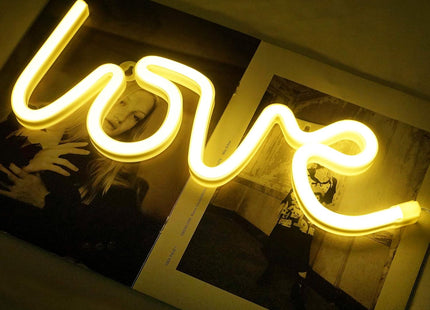 Love Neon Lights Battery Operated