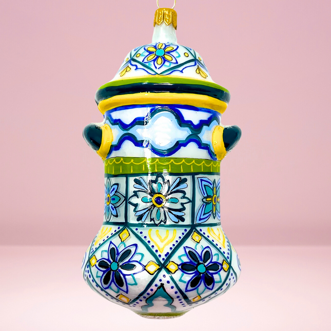 Manzo Cookie Jar Polish Glass Ornament
