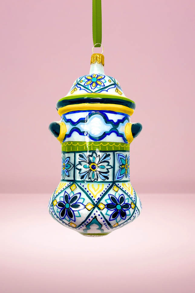 Manzo Cookie Jar Polish Glass Ornament