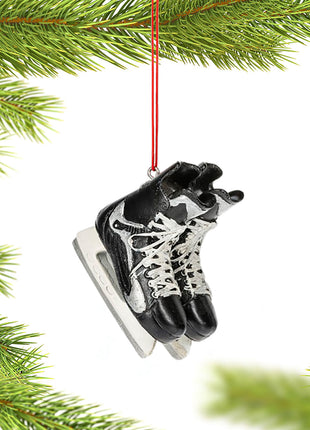 Set of Black Hockey Skates Ornament  by GANZ Ornament