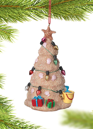 Beach Sand Christmas Tree Ornament  by GANZ Ornament
