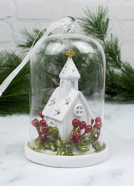 Light Up Cloche Ornament  by GANZ Ornament