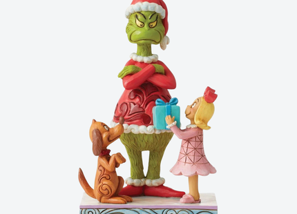 Max & Cindy Giving Gift to Grinch