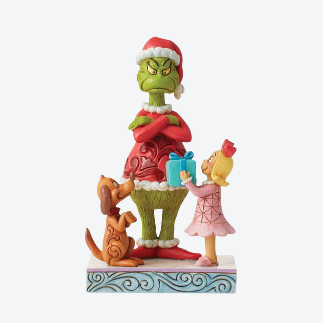 Max & Cindy Giving Gift to Grinch