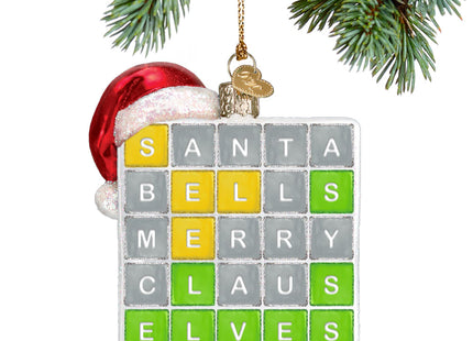 engraved merry words christmas ornament – Christmas ornament, holiday tree decoration or gift