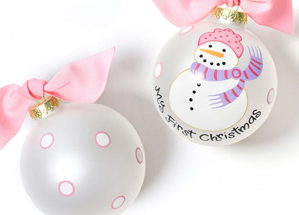 My First Snowman Girl Ornament