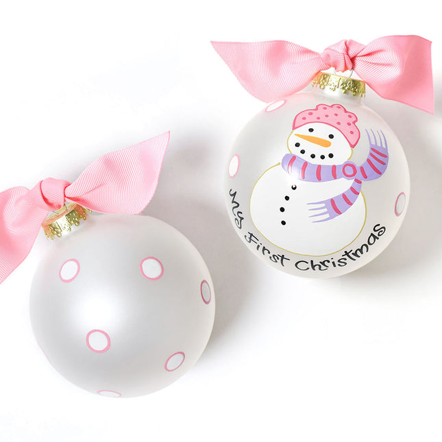 My First Snowman Girl Ornament
