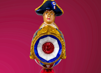 Napoleon Bonaparte Reflector Glass Ornament
