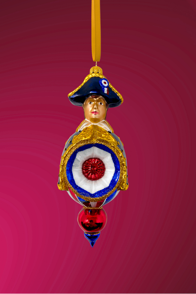 Napoleon Bonaparte Reflector Glass Ornament