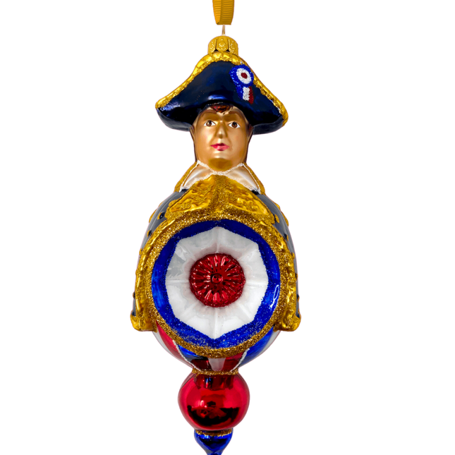 Napoleon Bonaparte Reflector Glass Ornament