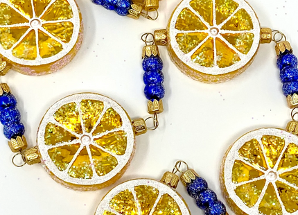 Napoli Lemon Slices Glass Tree Garland