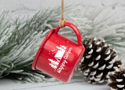 holiday personalized mini campfire mug christmas ornament – Christmas ornament, holiday tree decoration or gift