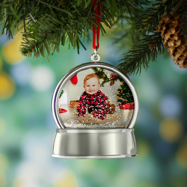 personalized personalized snow globe christmas ornament – Christmas ornament, holiday tree decoration or gift